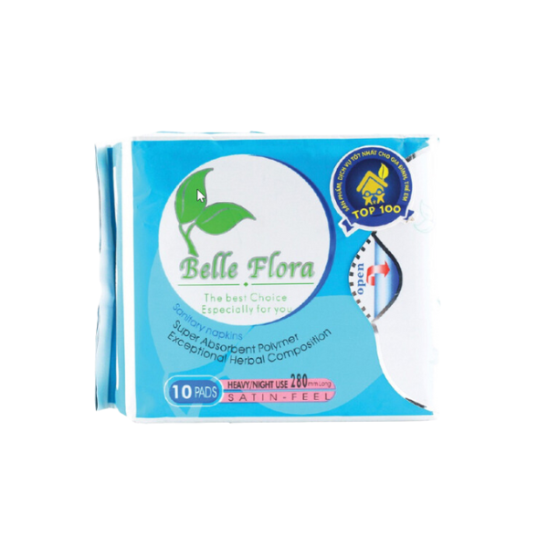 BĂNG VỆ SINH BELLE FLORA BAN ĐÊM MẶT LƯỚI